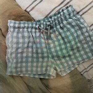 Kids Plaid Swim Trunks